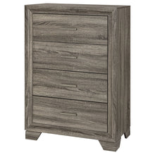 Load image into Gallery viewer, Funston - 4 Drawer Chest Of Drawers With Bar Handles - Brown Oak
