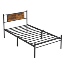 Load image into Gallery viewer, Modern Metal Bedframe With Headboard, Durable Steel Structure
