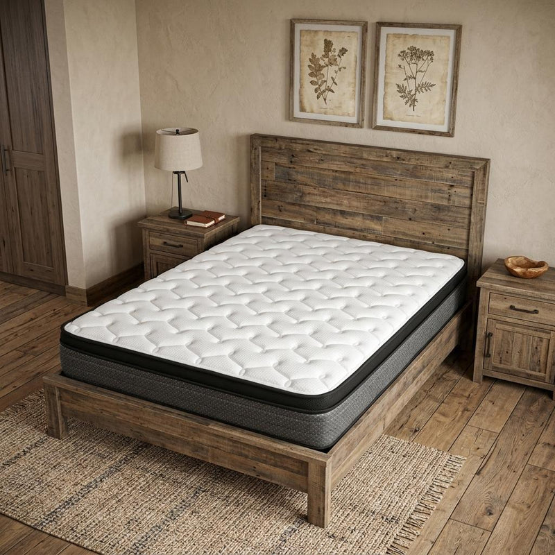 Foam Medium Euro Top Foam Mattress - Queen