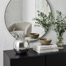 Load image into Gallery viewer, Buffed Decorative Apple Tabletop Sculpture (354642) - Silver
