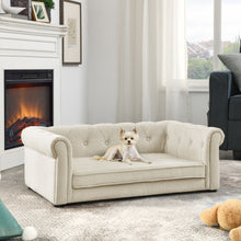 Load image into Gallery viewer, Modern Elegant Rectangle Pet Bed, Durable Elevated Dog Sofa
