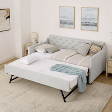 Load image into Gallery viewer, Daybed With Pop Up Trundle And USB Charging Armrest
