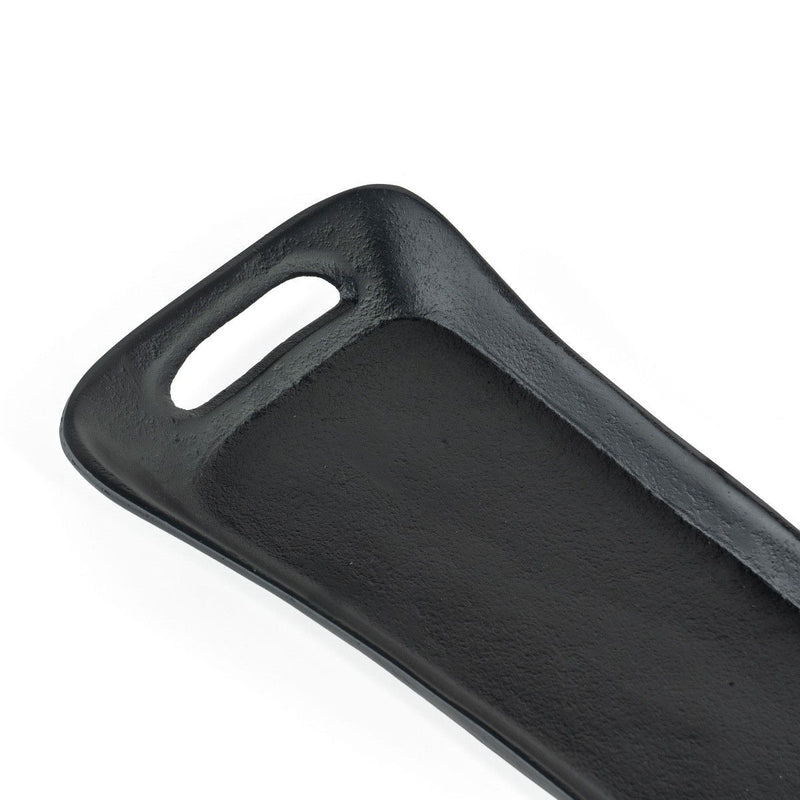 5" Metal Vanity Tray With Handles - Black