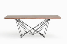 Load image into Gallery viewer, Solid Wood Metal, Dining Table - Light Brown

