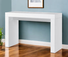 Load image into Gallery viewer, 47" Wood Block Console Table - White
