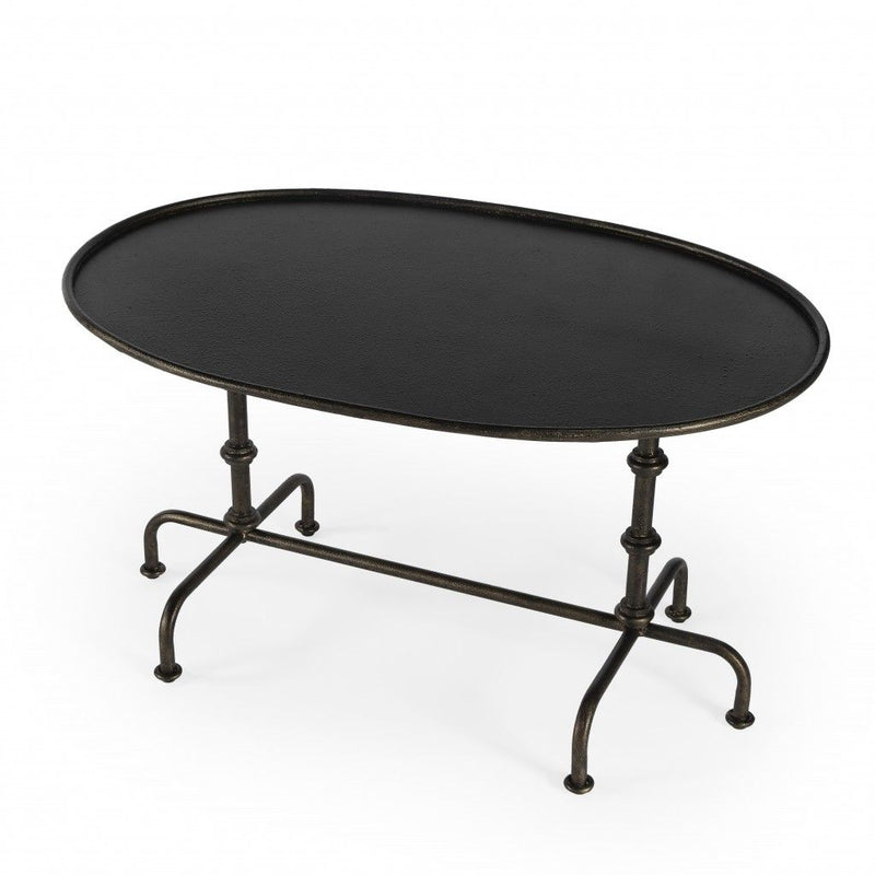Metal Coffee Table - Dark Brown