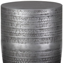 Load image into Gallery viewer, Bohemian Metal Round End Table - Silver
