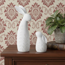 Load image into Gallery viewer, Poly Rabbit Figurines (Set of 2) - White
