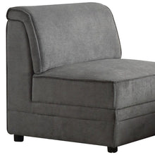 Load image into Gallery viewer, Velvet Slipper Chair - Gray And Black
