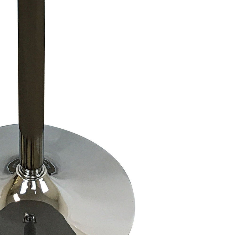 36" Wood And Metal Pedestal Base Round Top Dining Table - Black