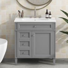 Load image into Gallery viewer, Bathroom Vanity With Top Sink, Storage Cabinet With 2 Drawers, Tip Out Drawer
