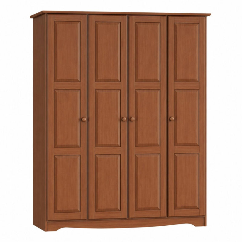 Solid Wood Four Door Combo Dresser (765060) - Coffee