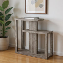 Load image into Gallery viewer, Free Form Floor Shelf Console Table With Storage - Taupe
