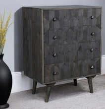 Load image into Gallery viewer, Solid Wood Four Drawer Dresser - Dark Gray
