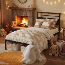 Load image into Gallery viewer, Platform Bed Frame With Charging Station &amp; Headboard Storage
