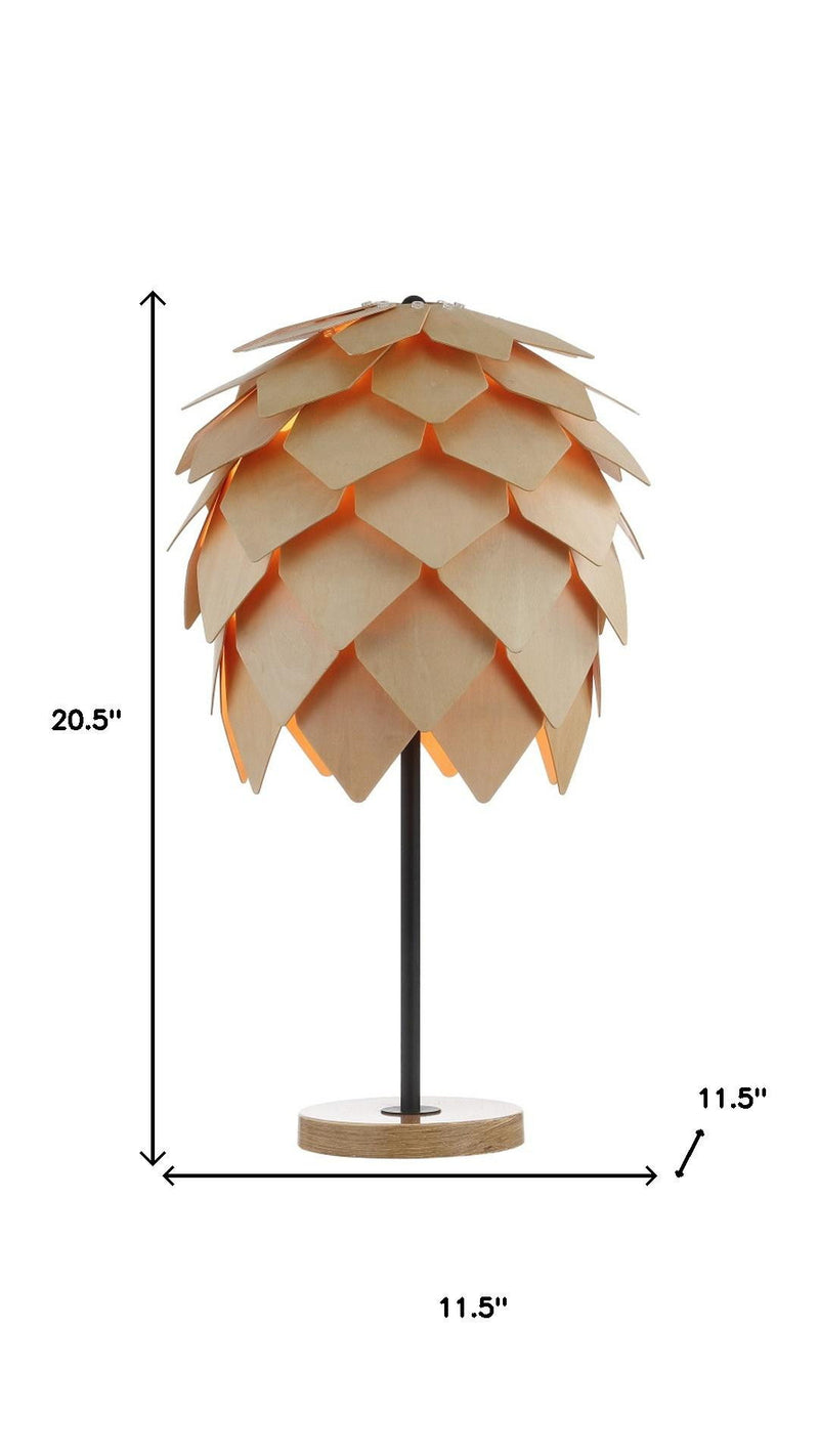 Novelty Table Lamp With Novelty Shade - Natural / Black