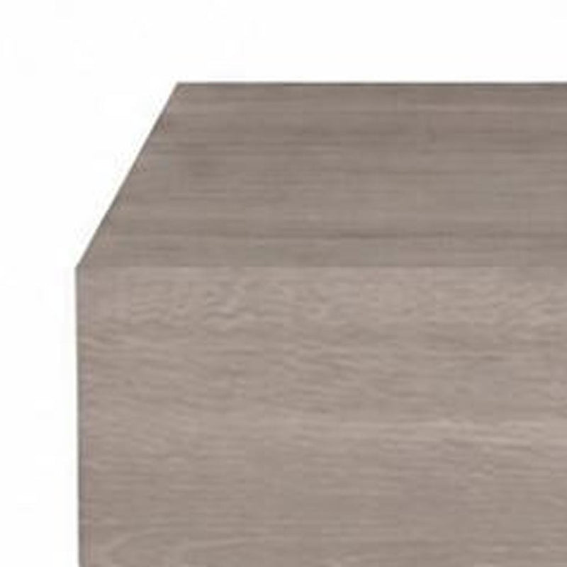 Wood One Drawer Floating Nightstand (Set of 2) - Gray