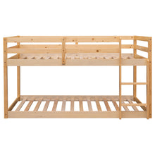 Load image into Gallery viewer, Twin over Twin Floor Bunk Bed,Natural(New SKU:W504P148543)
