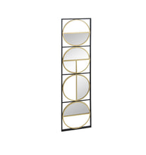 Load image into Gallery viewer, Eclectic Styling Metal Beaded Wall Mirror With Contemporary Design For Bedroom, Liveroom &amp; Entryway
