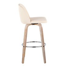 Load image into Gallery viewer, Toriano - Contemporary Fixed Height Barstool With Swivel &amp; Round Footrest (Set of 2)
