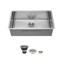 Load image into Gallery viewer, Undermount Kitchen Sink &amp; Deep Single Bowl - Brushed Nickel
