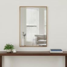 Load image into Gallery viewer, Brass Rectangular Wall Mirror - Antiqued Brushed

