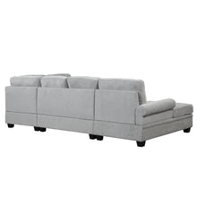 Load image into Gallery viewer, 120&quot; Modern U-Shaped Corner Sectional Sofa Upholstered Linen Fabric Sofa Couch for Living Room, Bedroom, Gray
