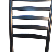 Load image into Gallery viewer, Wood Ladder Back Dining Side Chair - Black
