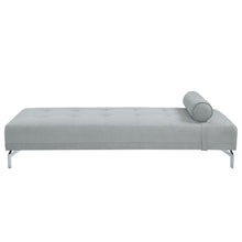 Load image into Gallery viewer, Quenti - Velvet Sofa Bed With Pillow - Gray
