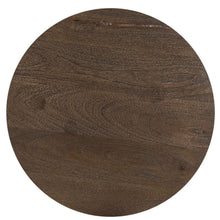 Load image into Gallery viewer, 18" Solid Wood Round End Table - Dark Brown
