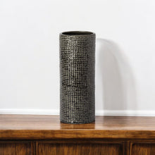 Load image into Gallery viewer, Abstract Cylinder Table Vase (397513) - Black / Gold
