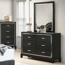 Load image into Gallery viewer, 1 Piece Dresser With Tapered Legs Furniture - Black

