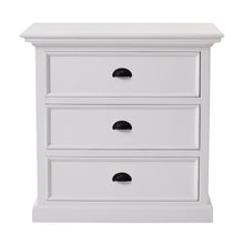 Load image into Gallery viewer, Classic Large Three Drawer Nightstand - White
