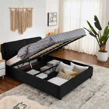 Load image into Gallery viewer, Storage Upholstered Hydraulic Platform Bed With Integrated Headboard

