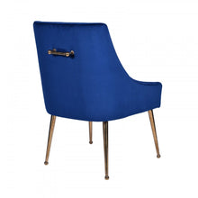 Load image into Gallery viewer, Dining Chairs (Set of 2) - Blue / Gold
