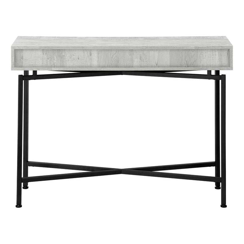 Cross Leg Console Table - Gray And Black