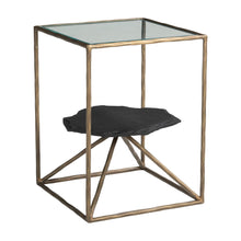 Load image into Gallery viewer, 24" Iron Pedestal End Table - Brass
