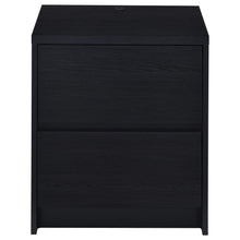 Load image into Gallery viewer, Transitional Nightstand With Dual USB Charging And Motion Sensor Light
