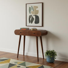 Load image into Gallery viewer, Solid Wood Solid Console Table With Two Drawers (719146) - Brown
