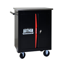 Load image into Gallery viewer, Double Door Clapboardl Multi Function Tool Cart - Black / Red
