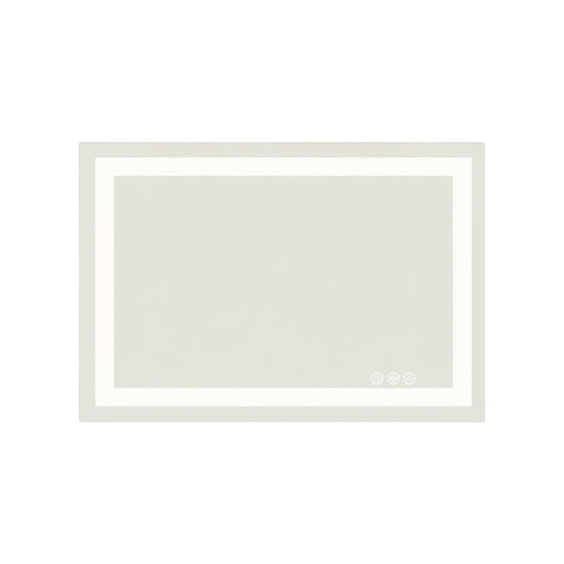 24" Frameless Lighted Bathroom Vanity Mirror - Clear