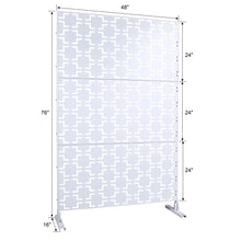 Load image into Gallery viewer, Outdoor &amp; Indoor Metal Privacy Freestanding Decorative Screen
