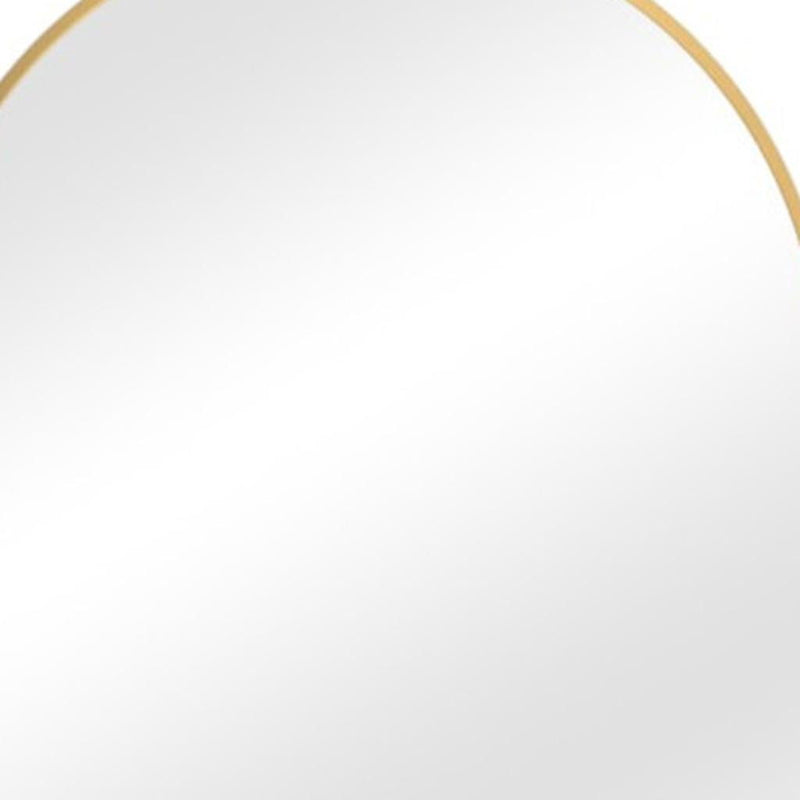 71" Metal Arch Leaning Framed Full Length Mirror - Gold