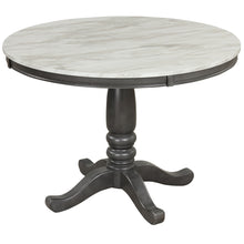 Load image into Gallery viewer, Dining Table - Gray - Faux Marble
