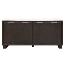 Load image into Gallery viewer, Edwyn - Server With Marble Top - Natural Marble Top &amp; Espresso Finish
