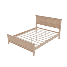 Load image into Gallery viewer, Mid-Century Platform Bed With Headboard And Slat Support, No Box Spring Needed
