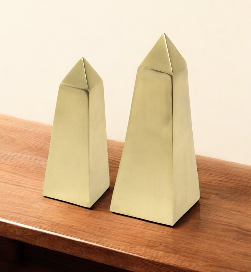 Tabletop Sculpture (Set of 2) (392525) - Gold