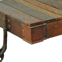Load image into Gallery viewer, Solid Wood Rectangular Distressed Coffee Table - Black And Brown
