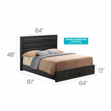 Load image into Gallery viewer, Elegant Storage Bed For Cozy Spaces
