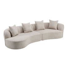 Load image into Gallery viewer, Elegant Curved Sectional Sofa With Full Foam Comfort
